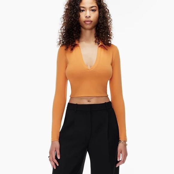 Aritzia Contour Polo Longsleeve - Picture 2 of 2
